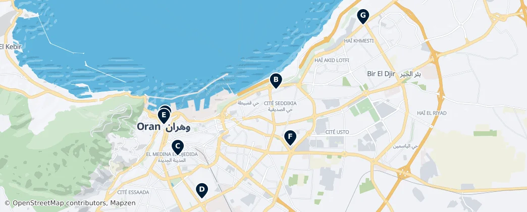 Map of Orán