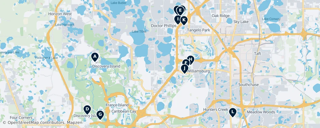 Map of Condado de Orange