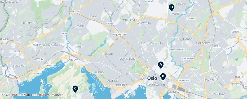 Map of Oslo