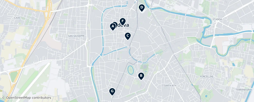 Map of Padua