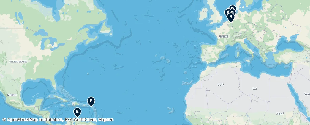 Map of Países Bajos