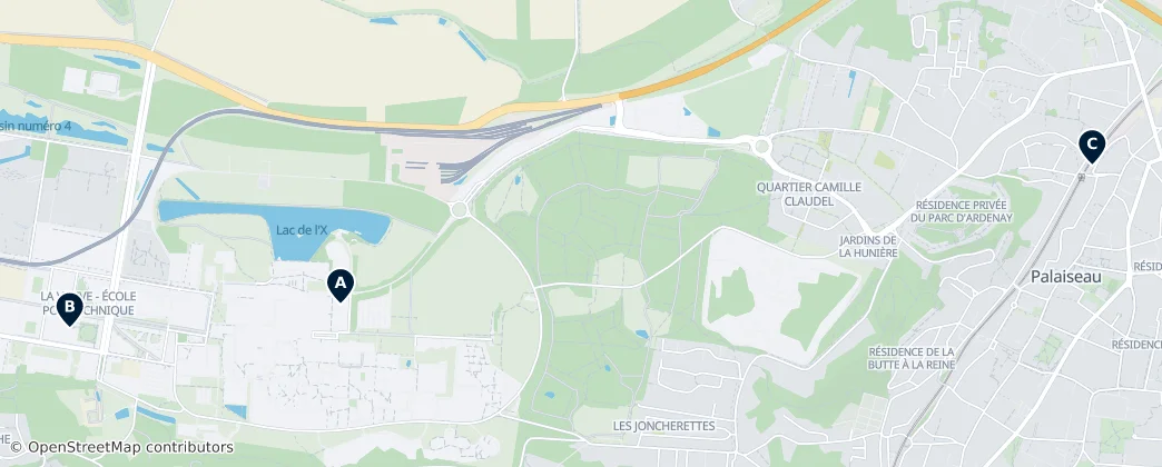Map of Palaiseau