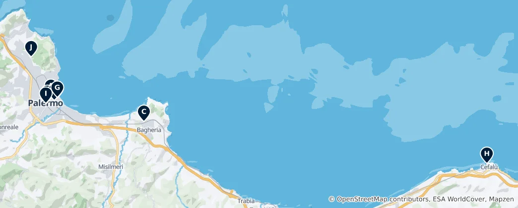 Map of Palermo