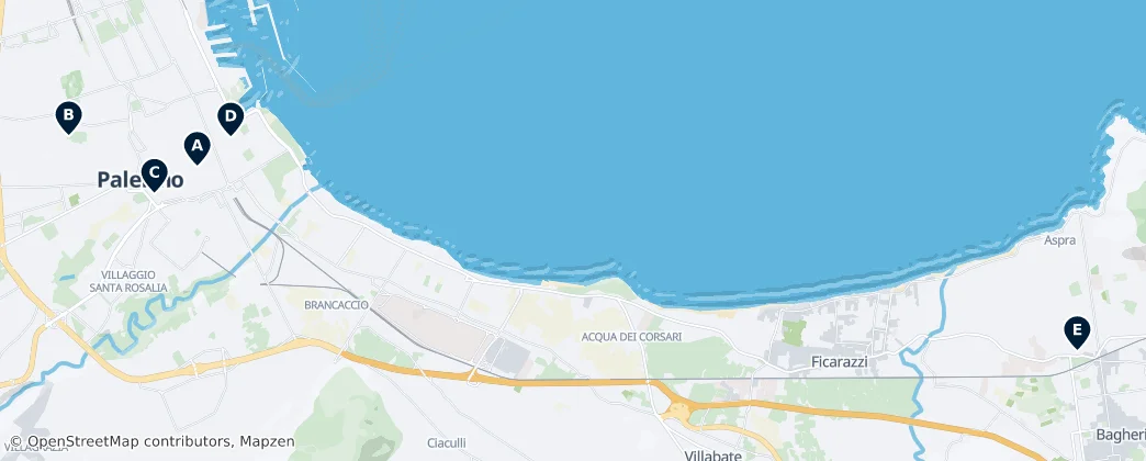 Map of Palermo