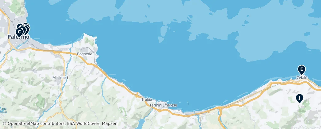 Map of Palermo