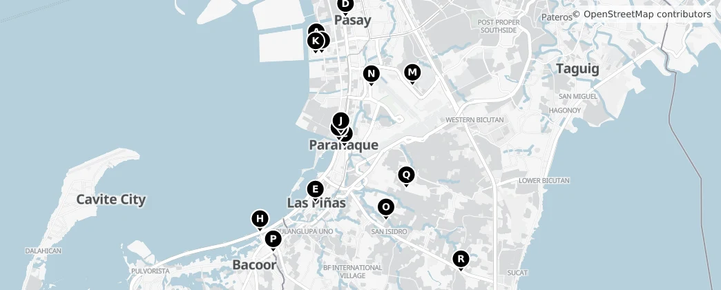 Map of Parañaque