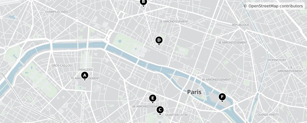 Map of París