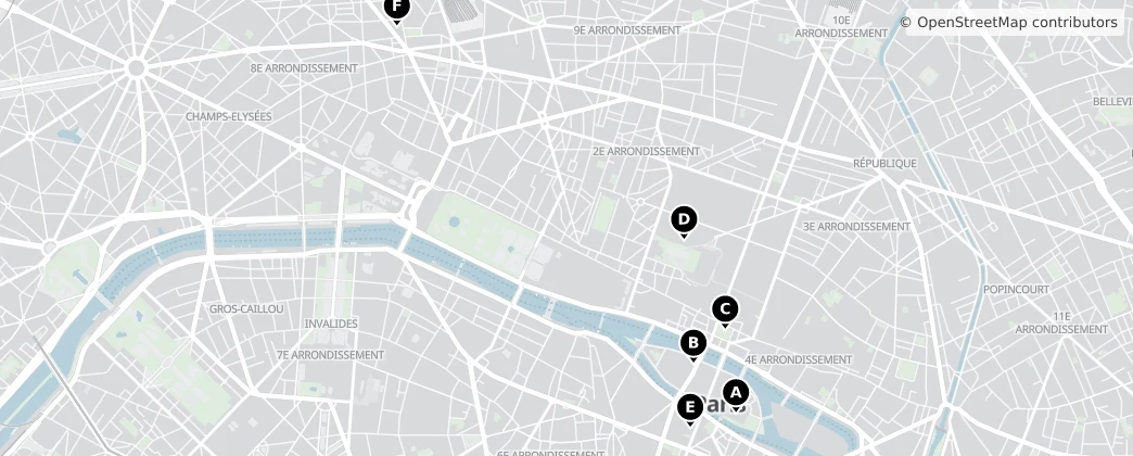 Map of París