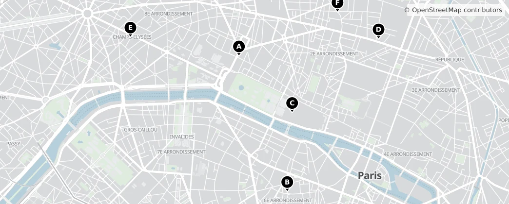 Map of París