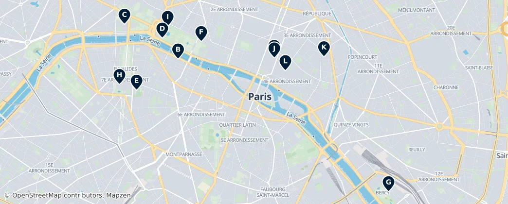 Map of París