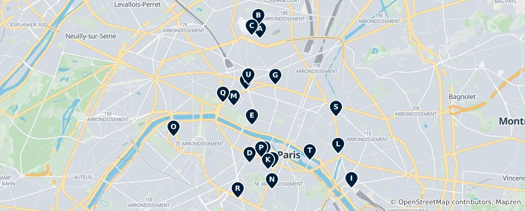 Map of París