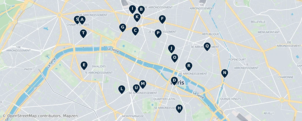 Map of París