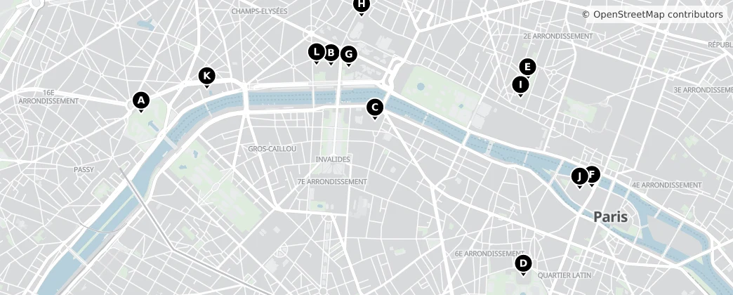 Map of París