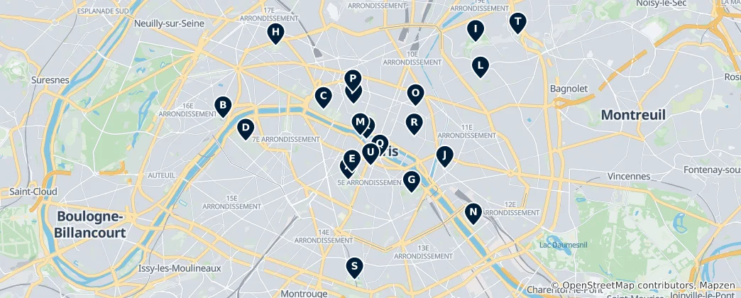 Map of París