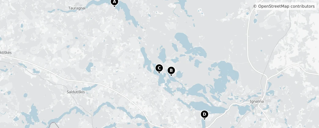 Map of Parque nacional Aukštaitija