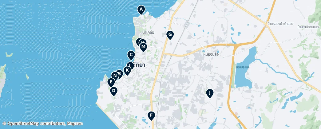 Map of Pattaya