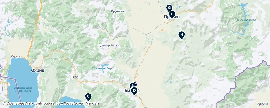 Map of Pelagoniski SR