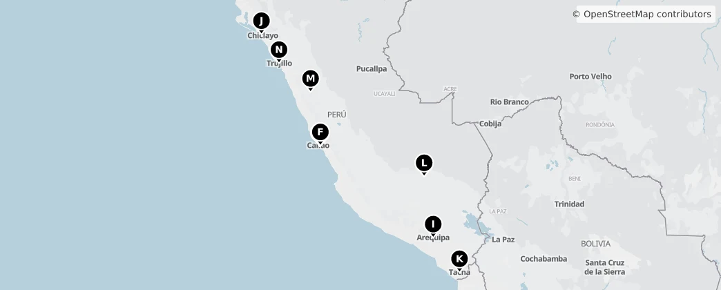 Map of Perú