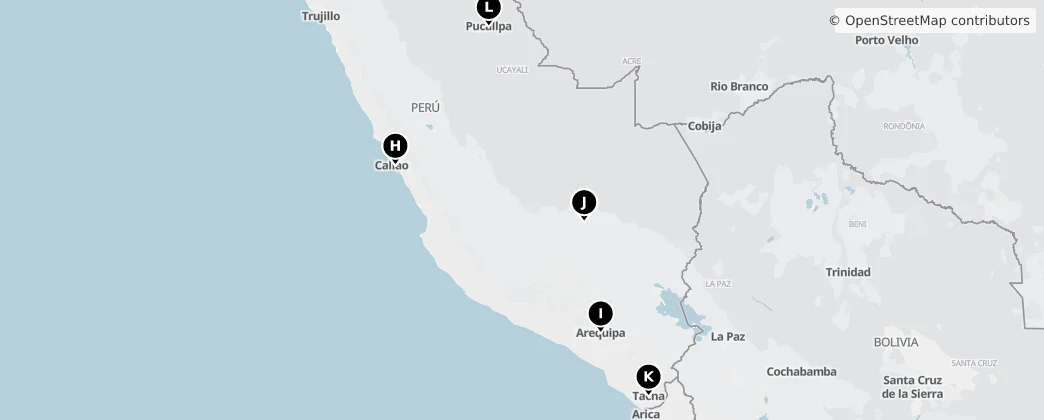 Map of Perú
