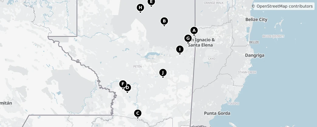Map of Petén