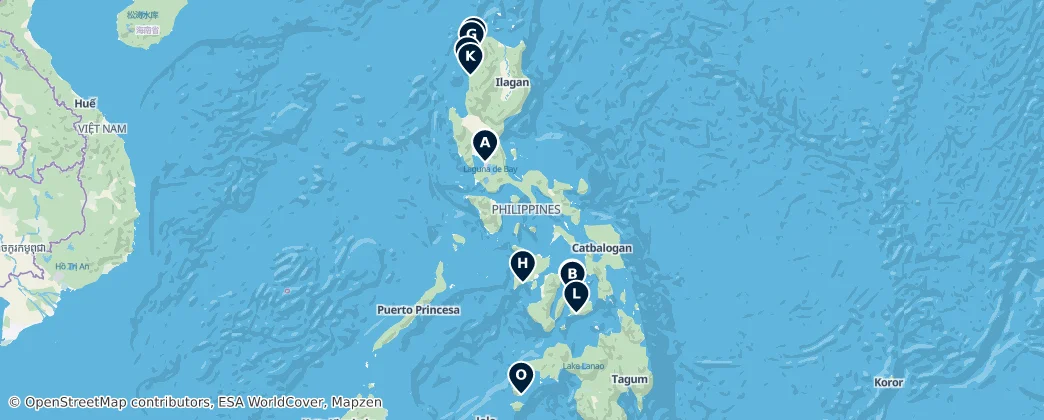 Map of Philippine Continental Shelf