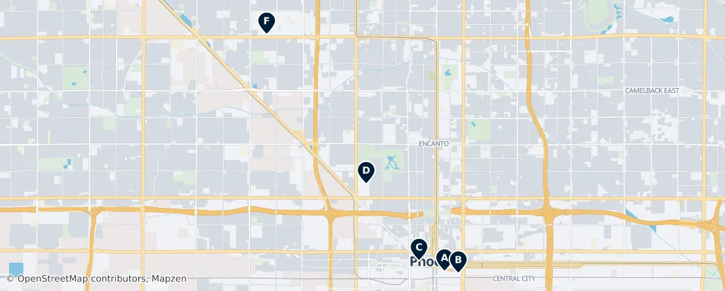 Map of Phoenix