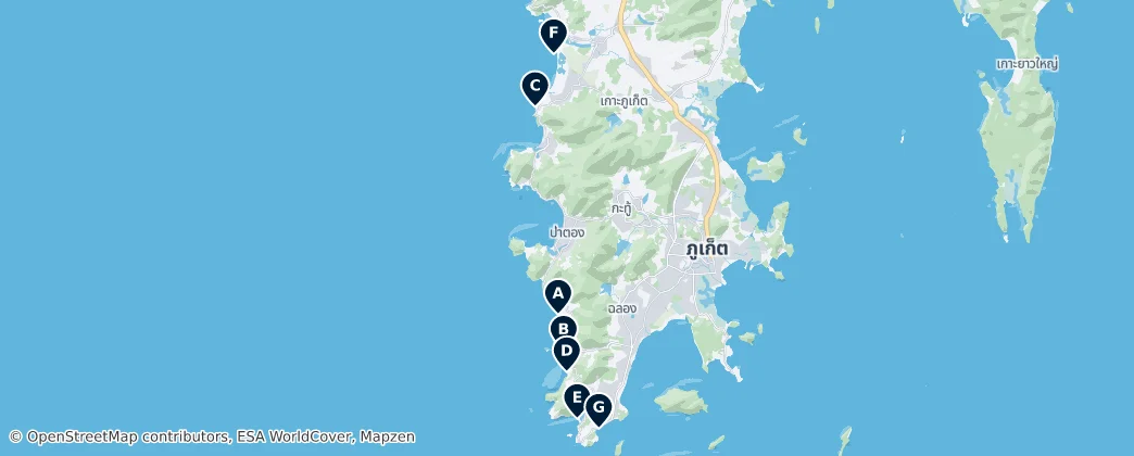 Map of Provincia de Phuket