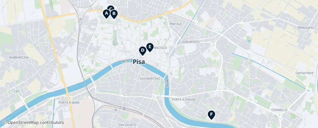 Map of Pisa