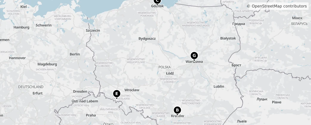 Map of Polonia