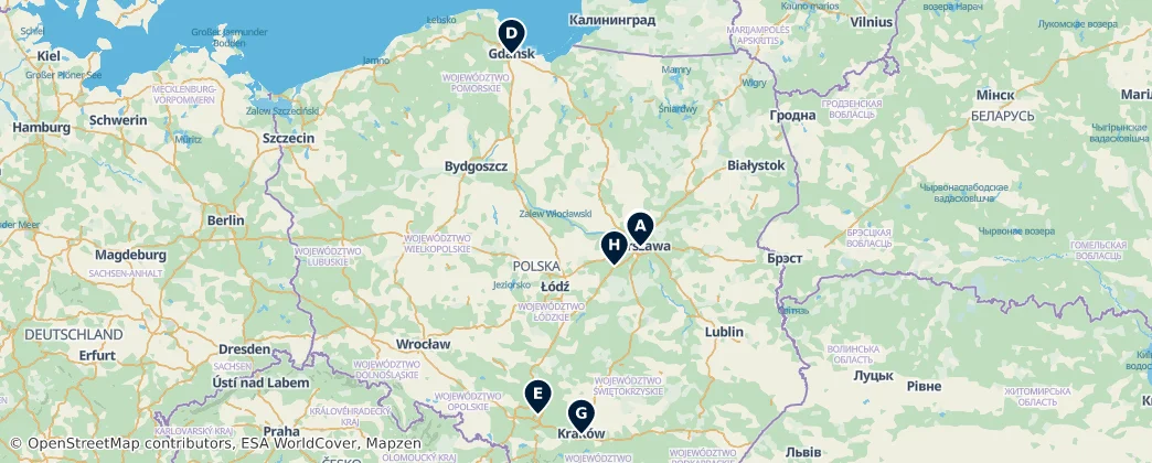 Map of Polonia