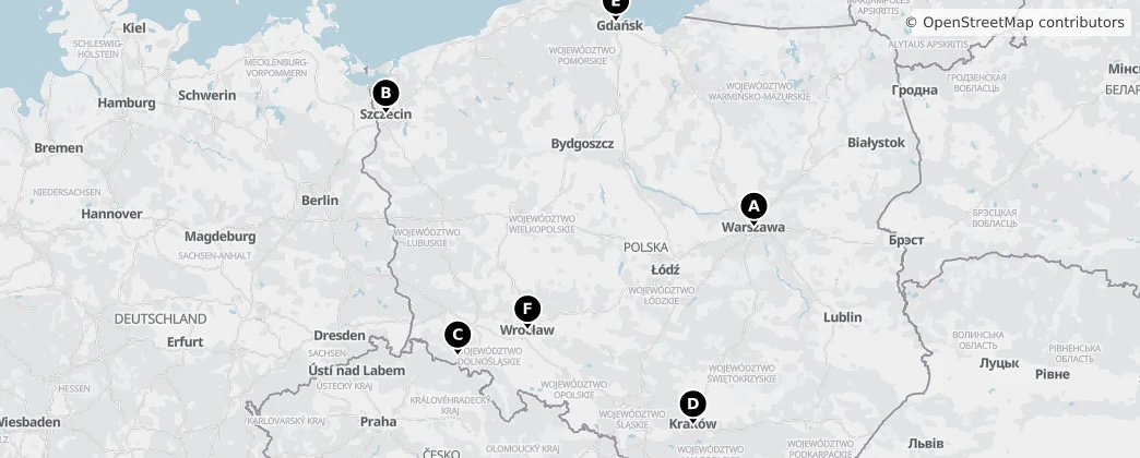 Map of Polonia