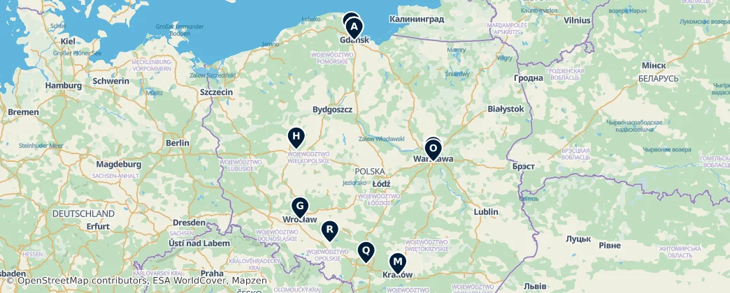 Map of Polonia