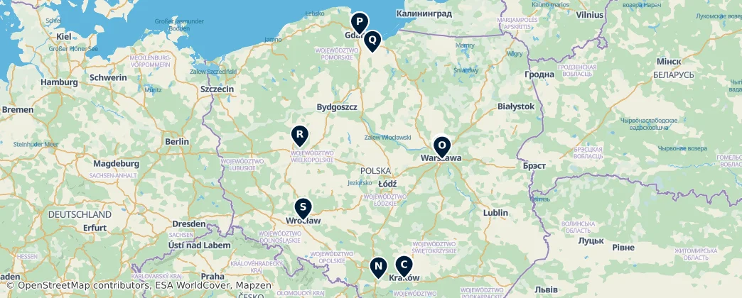 Map of Polonia