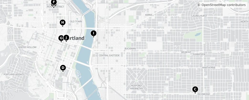 Map of Portland