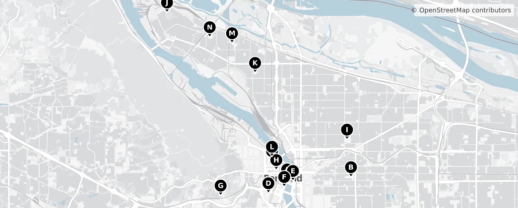Map of Portland