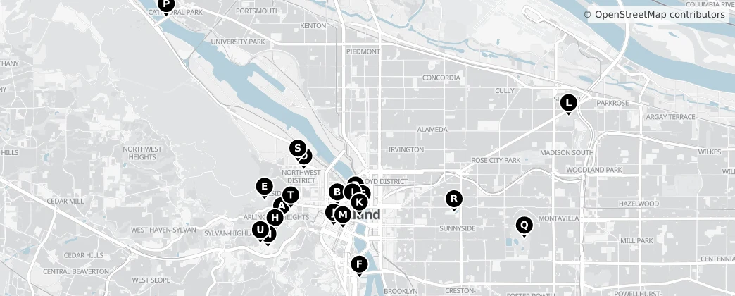 Map of Portland