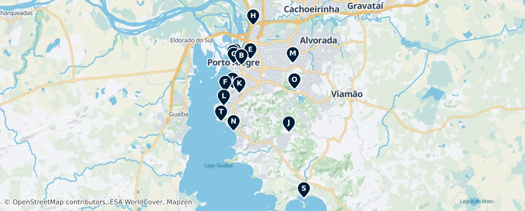 Map of Porto Alegre
