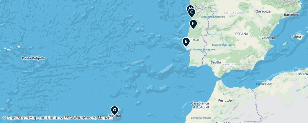 Map of Portugal