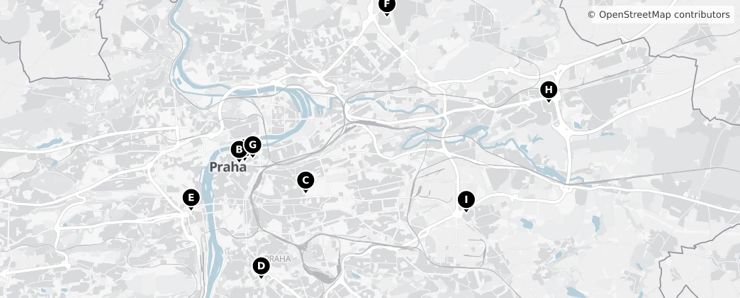Map of Praga