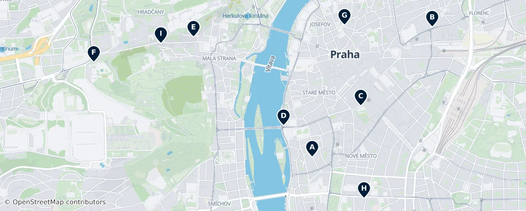 Map of Praga