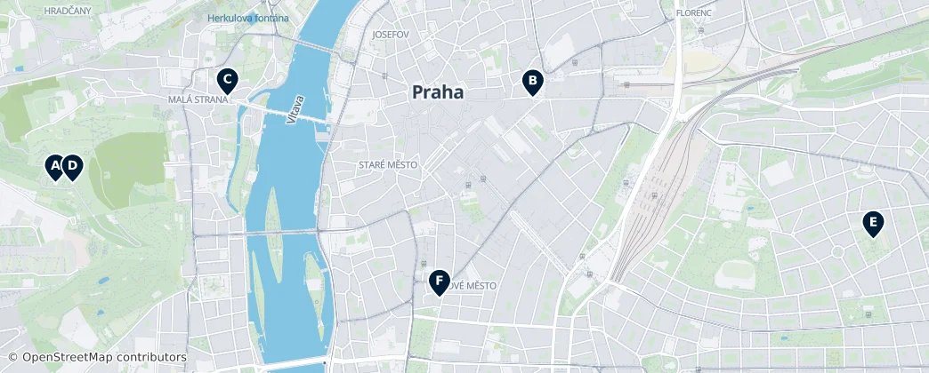 Map of Praga