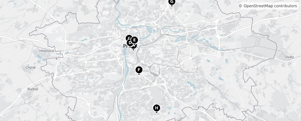 Map of Praga