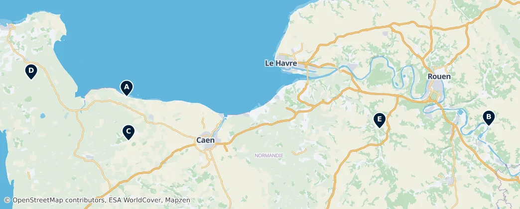 Map of Province apostolique de Normandie