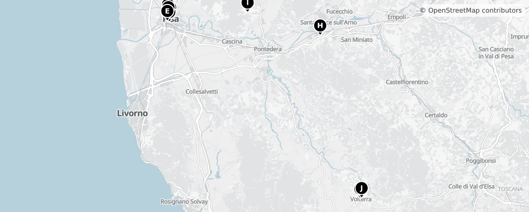 Map of Pisa