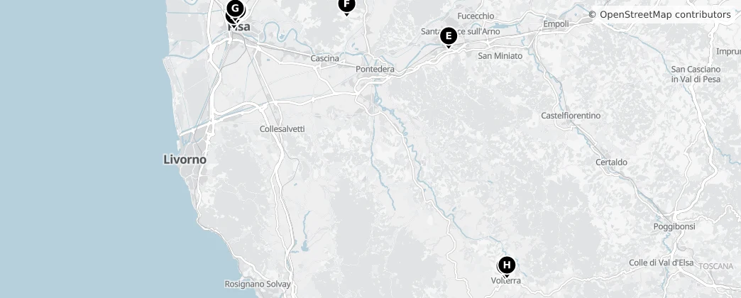 Map of Pisa