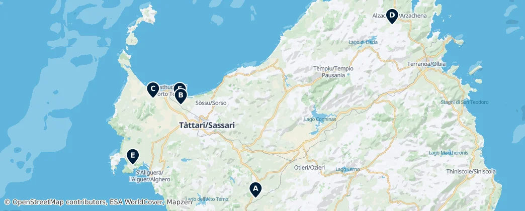 Map of Sácer