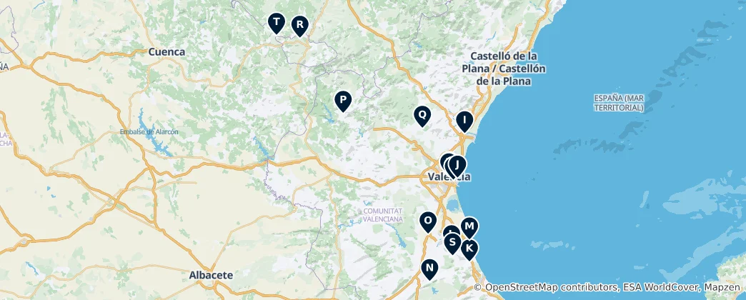 Map of Valencia