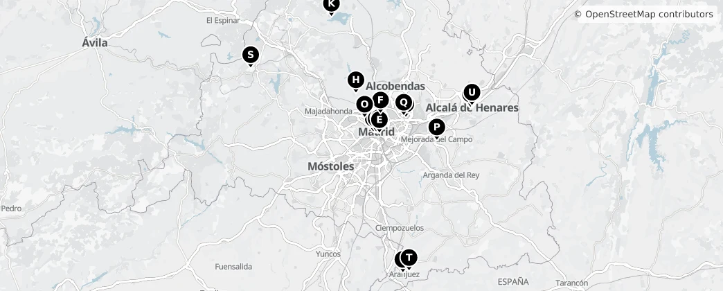 Map of Provincia Eclesiástica de Madrid