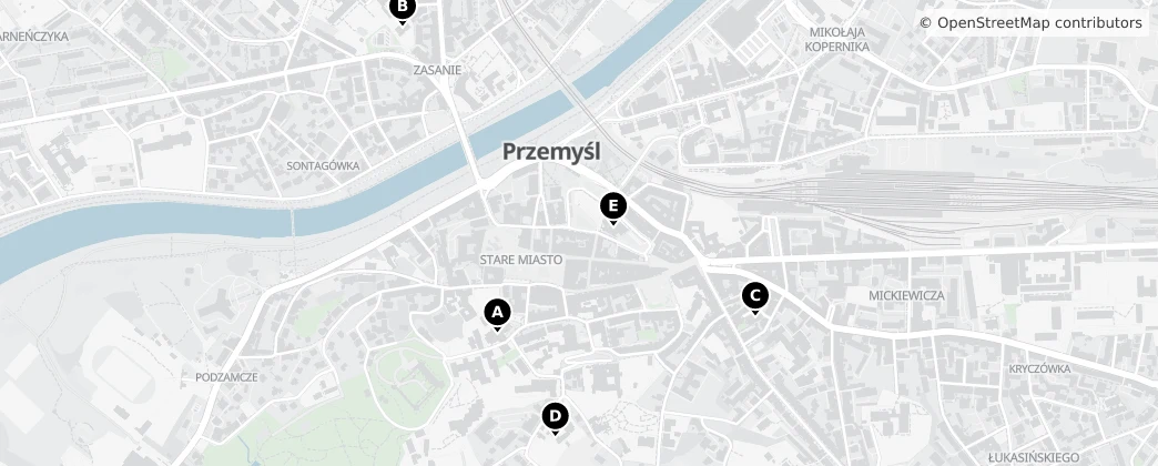 Map of Przemyśl