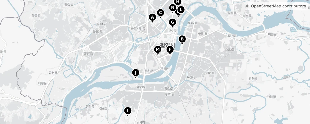 Map of Pyongyang